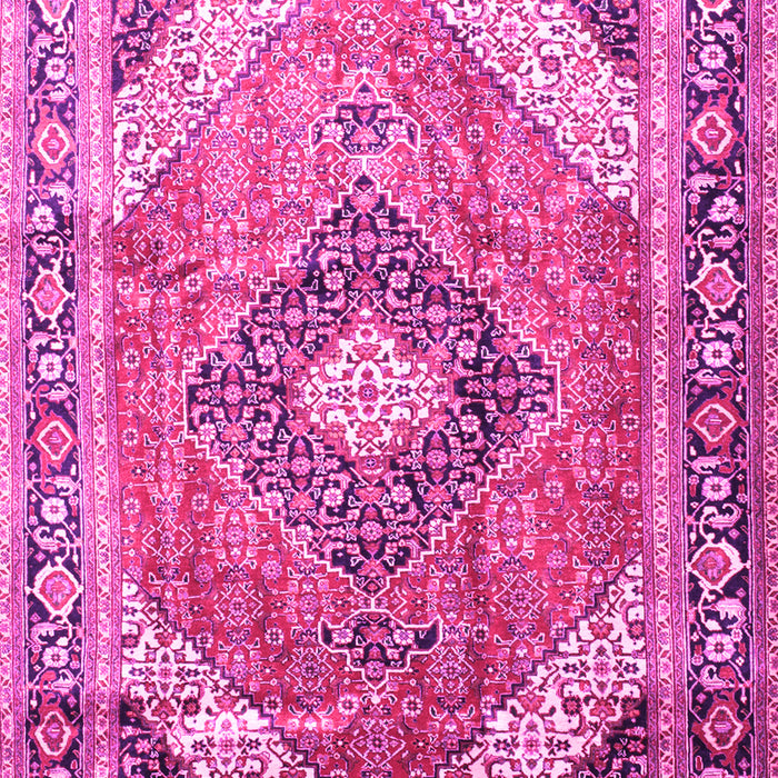 Machine Washable Persian Pink Traditional Rug, wshtr195pnk
