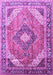 Machine Washable Persian Purple Traditional Area Rugs, wshtr195pur