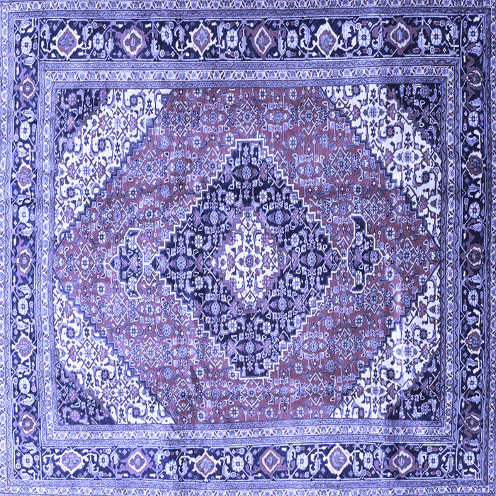 Square Persian Blue Traditional Rug, tr195blu