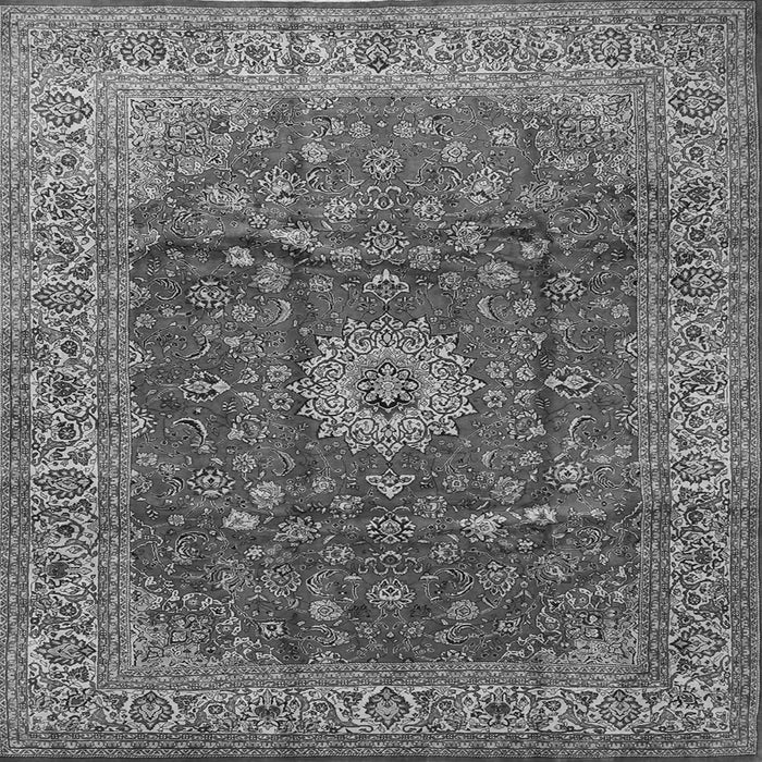 Serging Thickness of Medallion Gray Traditional Rug, tr1960gry