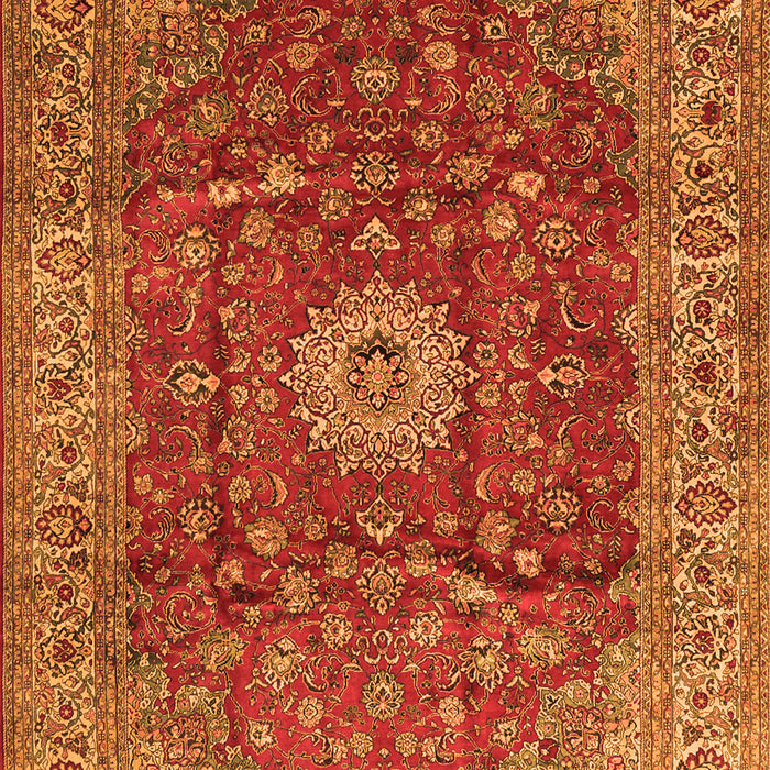 Medallion Orange Traditional Rug, tr1960org