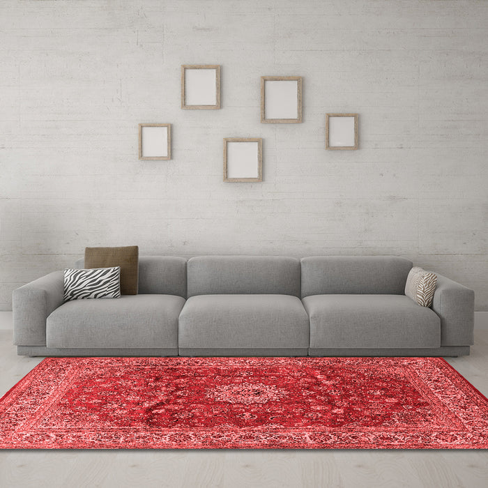 Traditional Red Washable Rugs