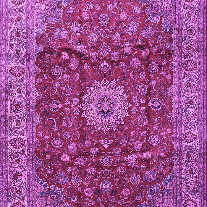 Machine Washable Medallion Purple Traditional Area Rugs, wshtr1960pur