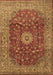 Medallion Brown Traditional Rug, tr1960brn