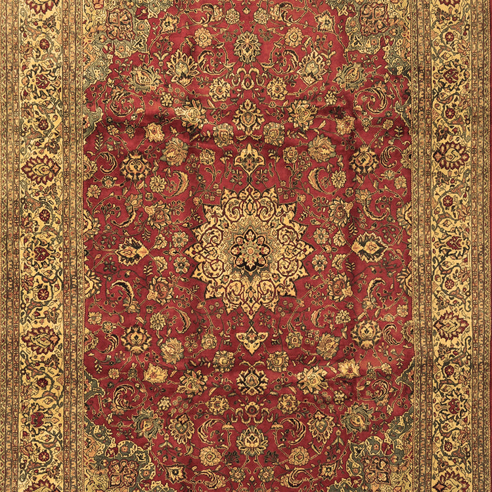 Medallion Brown Traditional Rug, tr1960brn