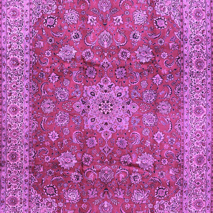 Machine Washable Medallion Purple Traditional Area Rugs, wshtr1961pur
