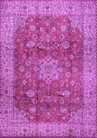 Medallion Purple Traditional Rug, tr1961pur