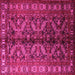 Square Persian Pink Traditional Rug, tr1962pnk