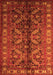 Serging Thickness of Machine Washable Persian Orange Traditional Area Rugs, wshtr1962org