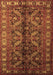 Machine Washable Persian Brown Traditional Rug, wshtr1962brn