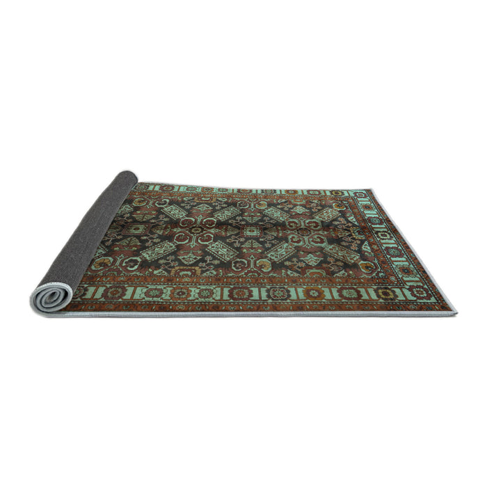 Sideview of Persian Light Blue Traditional Rug, tr1962lblu