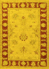 Oriental Yellow Traditional Rug, tr1963yw