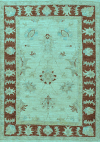 Oriental Light Blue Traditional Rug, tr1963lblu