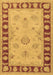 Machine Washable Oriental Brown Traditional Rug, wshtr1963brn