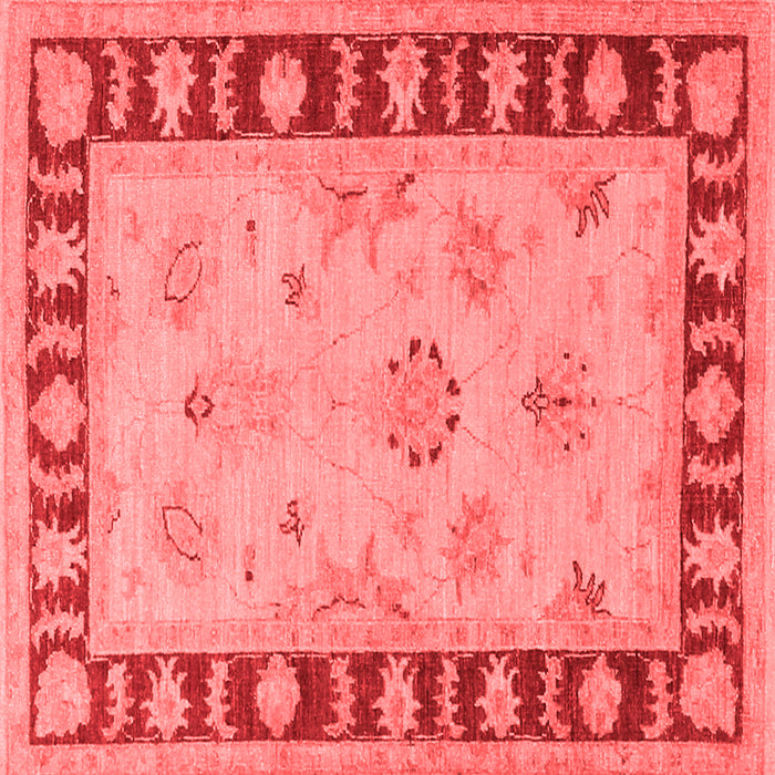 Machine Washable Oriental Red Traditional Rug, wshtr1963red
