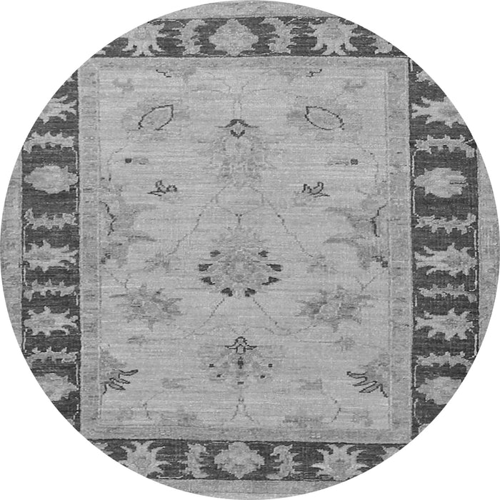 Square Oriental Gray Traditional Rug, tr1963gry