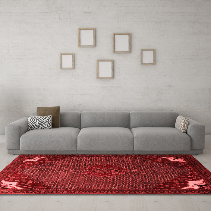 Traditional Red Washable Rugs