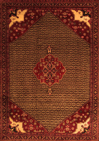 Persian Orange Traditional Rug, tr1964org