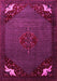 Machine Washable Persian Pink Traditional Rug, wshtr1964pnk