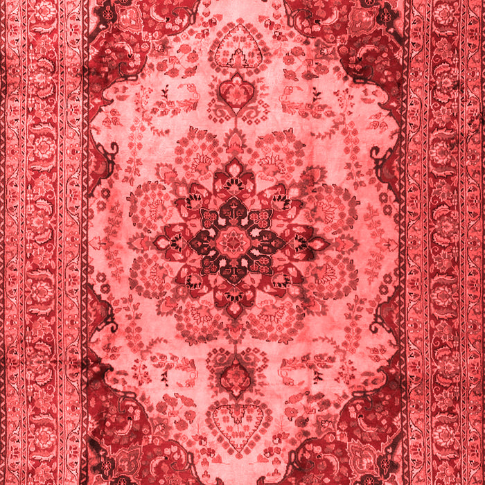 Machine Washable Persian Red Traditional Rug, wshtr1965red