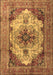 Machine Washable Persian Brown Traditional Rug, wshtr1965brn