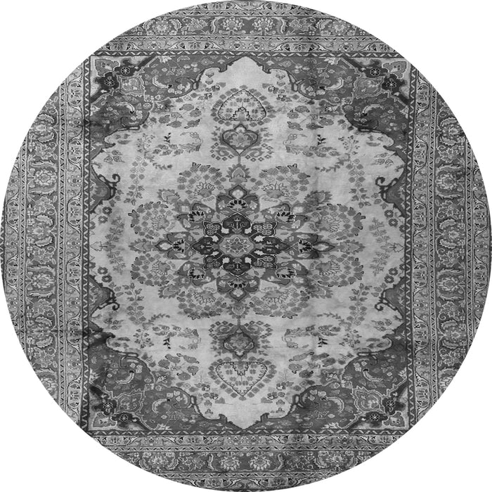 Square Persian Gray Traditional Rug, tr1965gry