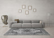 Machine Washable Persian Gray Traditional Rug in a Living Room,, wshtr1965gry