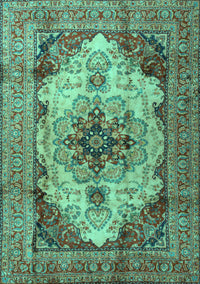 Persian Turquoise Traditional Rug, tr1965turq