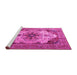 Sideview of Machine Washable Persian Pink Traditional Rug, wshtr1965pnk