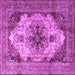 Square Persian Purple Traditional Rug, tr1965pur