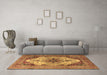 Machine Washable Persian Brown Traditional Rug in a Living Room,, wshtr1965brn