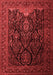 Persian Red Traditional Area Rugs