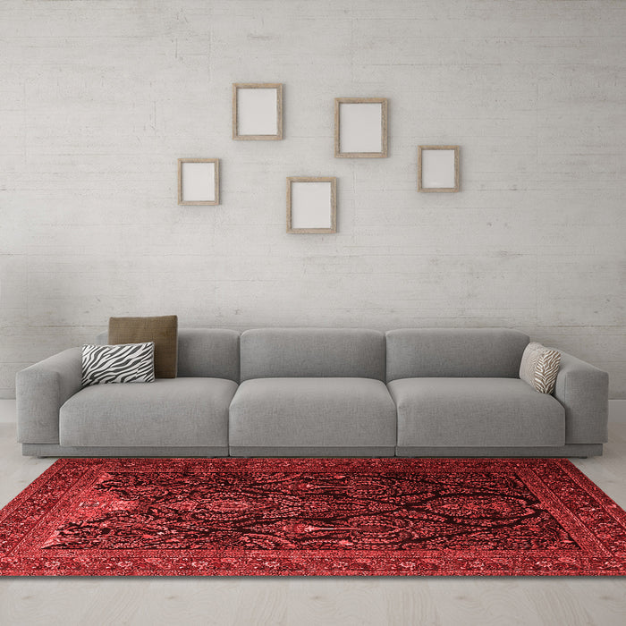 Traditional Red Washable Rugs