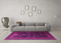 Machine Washable Persian Pink Traditional Rug, wshtr1966pnk