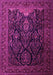 Machine Washable Persian Pink Traditional Rug, wshtr1966pnk