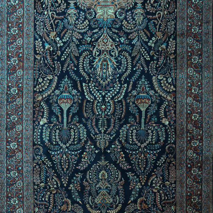 Machine Washable Persian Light Blue Traditional Rug, wshtr1966lblu
