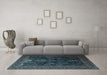 Machine Washable Persian Light Blue Traditional Rug in a Living Room, wshtr1966lblu