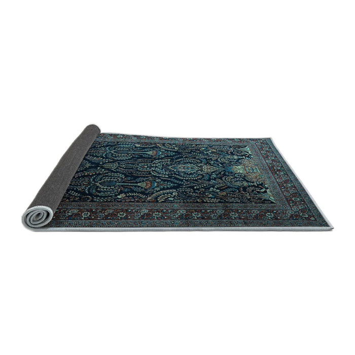 Sideview of Persian Light Blue Traditional Rug, tr1966lblu