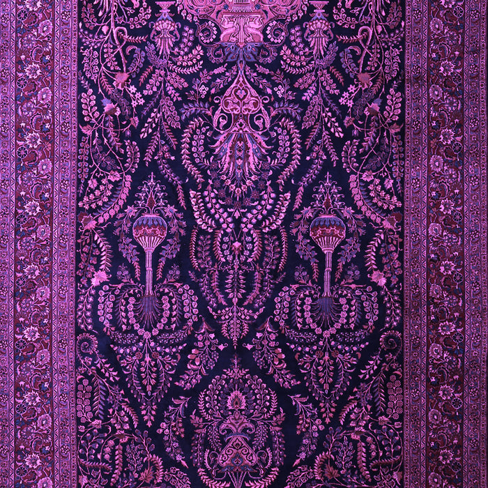 Machine Washable Persian Purple Traditional Area Rugs, wshtr1966pur