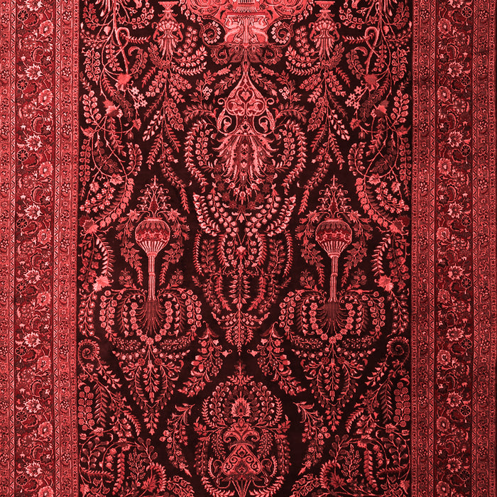 Machine Washable Persian Red Traditional Rug, wshtr1966red