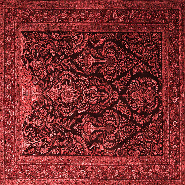 Machine Washable Persian Red Traditional Rug, wshtr1966red