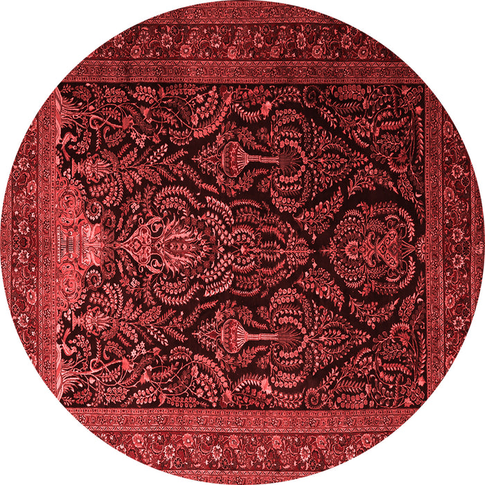 Machine Washable Persian Red Traditional Rug, wshtr1966red