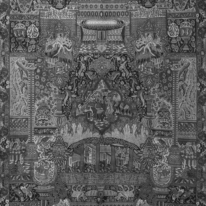 Animal Gray Traditional Rug, tr1967gry