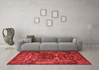 Machine Washable Animal Red Traditional Rug, wshtr1967red