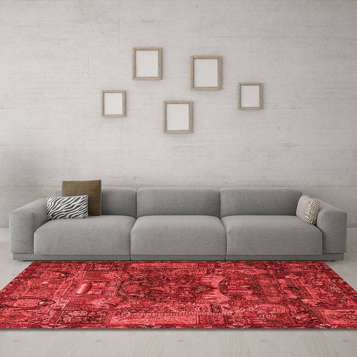 Traditional Red Washable Rugs