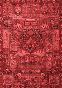 Animal Red Traditional Rug, tr1967red