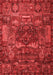 Animal Red Traditional Area Rugs