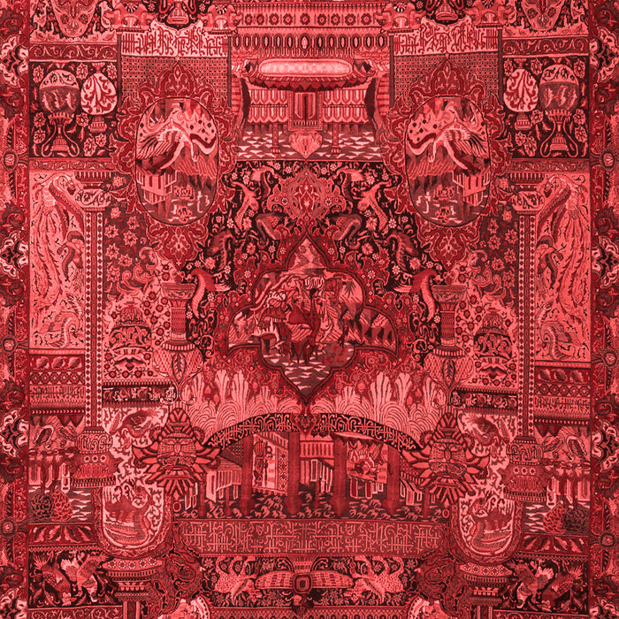 Animal Red Traditional Area Rugs