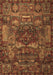 Machine Washable Animal Brown Traditional Rug, wshtr1967brn