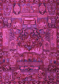 Animal Pink Traditional Rug, tr1967pnk